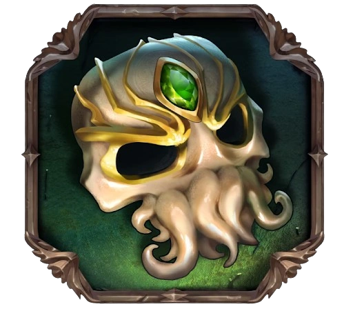 Skull with Tentacles and Emerald